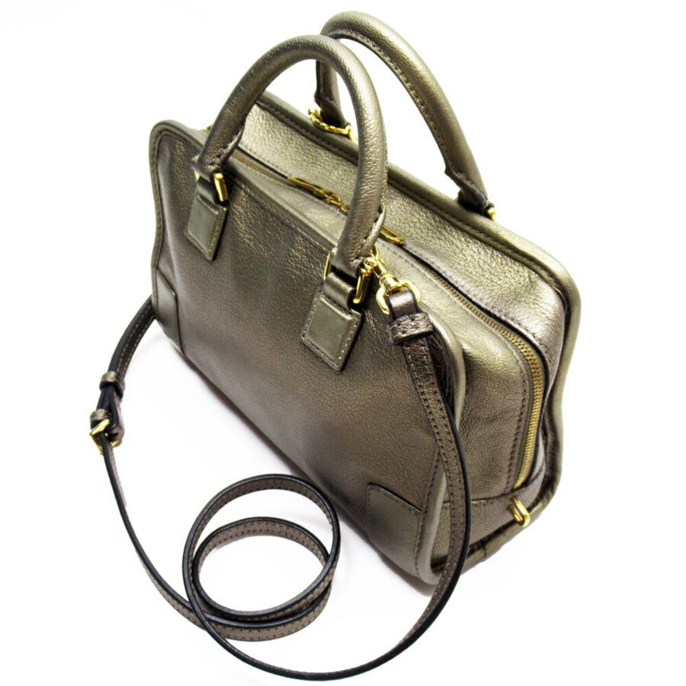 Loewe shoulder Bron crossbody gold White bag leather Amazona